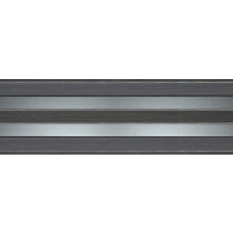 Dekor Fineza Selection tmavě šedá 20x60 cm lesk DSELECT26GR