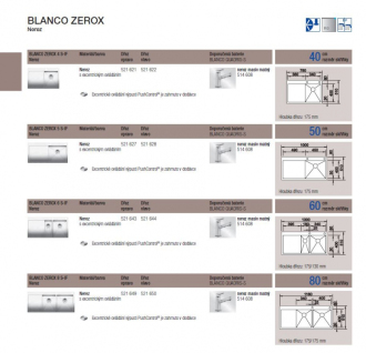 Blanco ZEROX 4 S-IF InFino Nerez hedvábný lesk dřez vlevo s táhlem