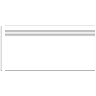 Schodovka Rako Piazzetta slonová kost 30x60 cm mat DCPSE786.1