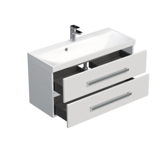 CUBE WAY skř. s um. 100cm bílá lesk CUBE2100ZBL