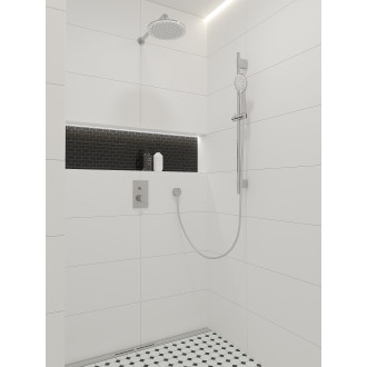 Keramická mozaika Premium Mosaic černá 30x30 cm lesk MOS2348BK