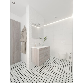 Keramická mozaika Premium Mosaic bílá 30x30 cm lesk MOS2348WH