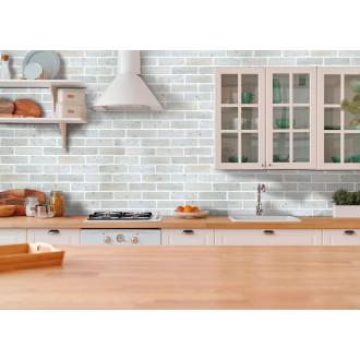 Obklad Mosavit Briqueta blanco 24x6 cm mat BRIQUETABL