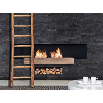 Obklad Mosavit Fachaleta negro 15x55 cm mat FACHALETAQUNE