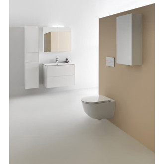 Zrcadlová skříňka s osvětlením Laufen Base 80x70 cm H4028021102601