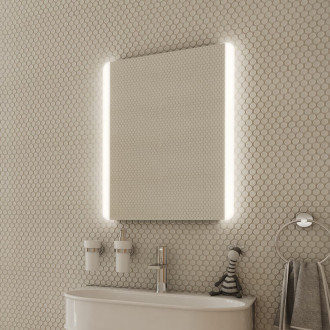 Zrcadlo bez vypínače Nimco 70x50 cm hliník ZP 17001