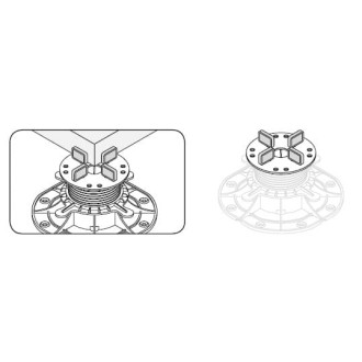 Alliq teleskopický terč pod dlažbu 120-220mm PEDall Classiq PA.C120200