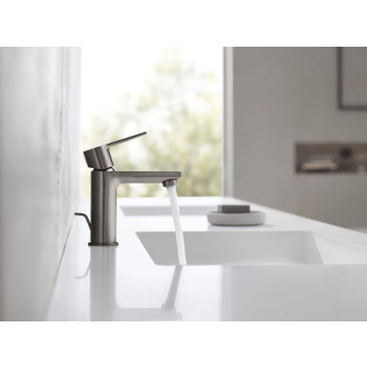 Umyvadlová baterie Grohe Lineare s výpustí kartáčovaný Hard Graphite 32109AL1