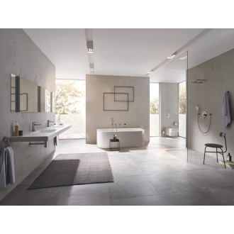 Umyvadlová baterie Grohe Lineare s výpustí kartáčovaný Hard Graphite 32114AL1