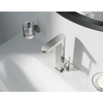 Umyvadlová vysoká baterie Grohe Plus s otočným ramínkem supersteel 23851DC3