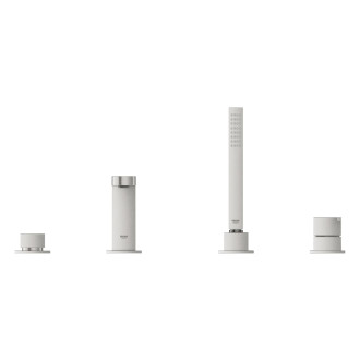 Vanová baterie Grohe Plus se sprchovým setem supersteel 29307DC3