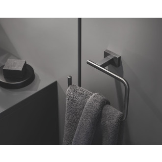 Držák toaletního papíru Grohe Essentials Cube kartáčovaný Hard Graphite G40507AL1