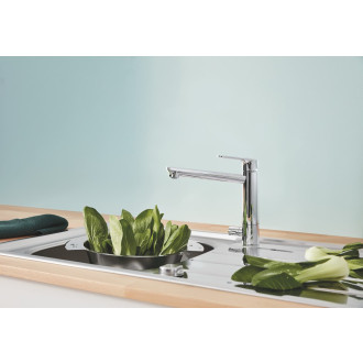 Dřezová baterie Grohe BauLoop s uzavíracím ventilem chrom 31713000