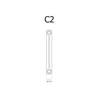 Radiátor pro ústřední vytápění ISAN Atol C2 150x39,8cm černý CAT21500008GCS