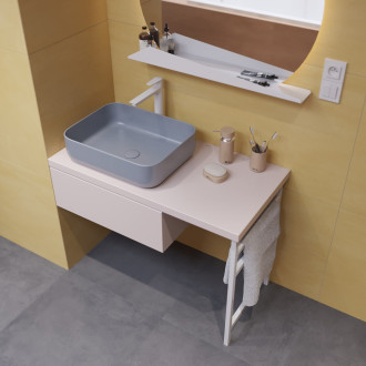 Vysoká umyvadlová baterie Hansgrohe Talis E s výpustí matná bílá 71716700