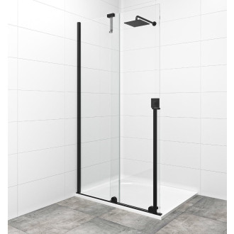Walk-in XM 1075x2000, black SATBWIXM110C