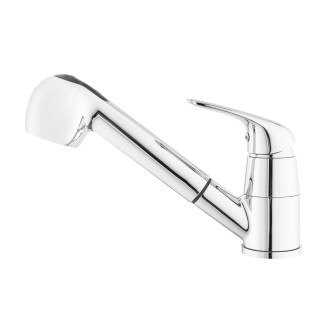 Dřezová baterie S-Line Pro s vytahovací sprškou, 2 proudy chrom SIKOBSLPRO283