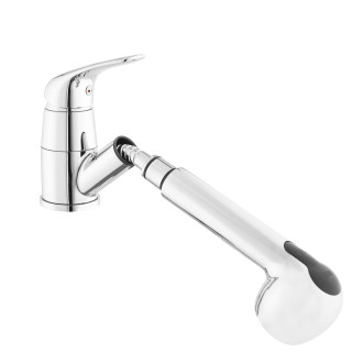 Dřezová baterie S-Line Pro s vytahovací sprškou, 2 proudy chrom SIKOBSLPRO283
