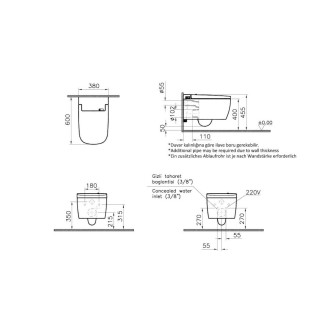 V CARE COMFORT 1.1 bidet+wc,dálk.ovla.VC 5674B403-6194