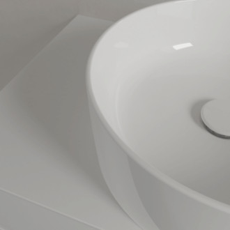 Umyvadlo na desku Villeroy & Boch Collaro 40x40 cm alpská bílá bez otvoru na baterii 4A1840R1