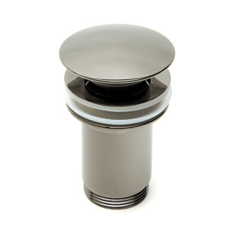 Výpust k umyvadlu SAT Dark click-clack 5/4 PVD Gun metal SATAVCDA