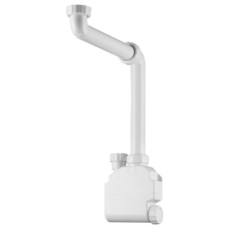 SQUID nábytkový sifon šetřící místo, 5/4", odpad 32mm, bílá 56368