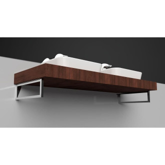 BEMETA Konzole umyvadlová s držákem ručníku 490 mm, nerez lesk, 50 kg, pravá 201541061