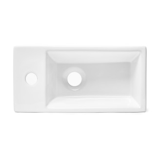 Brevis umývátko 405x205x105 mm hran lev SATBRE4020SL