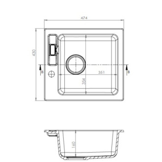 ALVEUS granitový dřez Victoria béžový 1133452