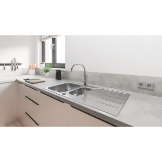 Dřezová baterie Grohe Wave Cosmopolitan s otočným ramínkem chrom 32449001