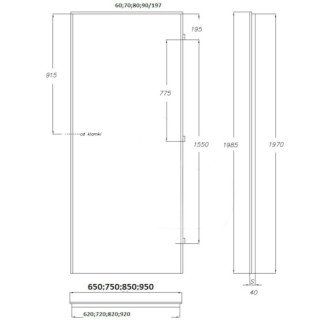 Interiérové dveře Naturel Ibiza levé 60 cm bílé IBIZACPLB60L