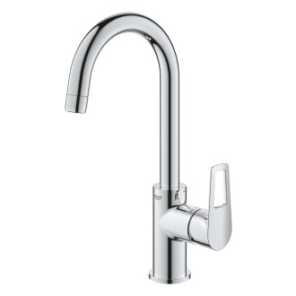 Vysoká umyvadlová baterie Grohe BauLoop s clic-clacem chrom 23891001
