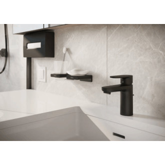 Mýdlenka Hansgrohe AddStoris s držákem matná černá 41746670