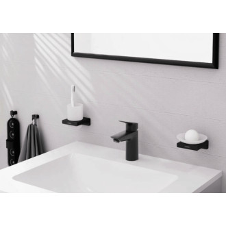Mýdlenka Hansgrohe AddStoris s držákem matná černá 41746670