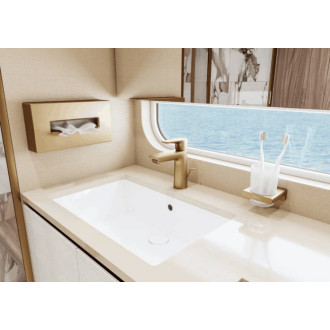 Zásobník na hygienické sáčky Hansgrohe AddStoris kartáčovaný bronz 41774140
