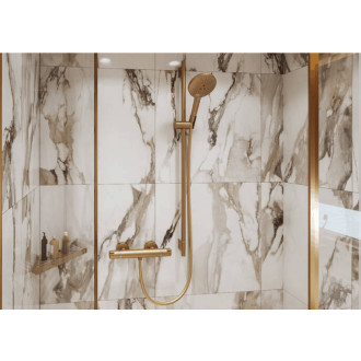 Rohová polička Hansgrohe AddStoris kartáčovaný bronz 41741140