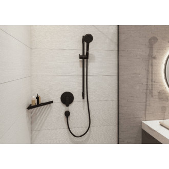 Rohová polička Hansgrohe AddStoris matná černá 41741670