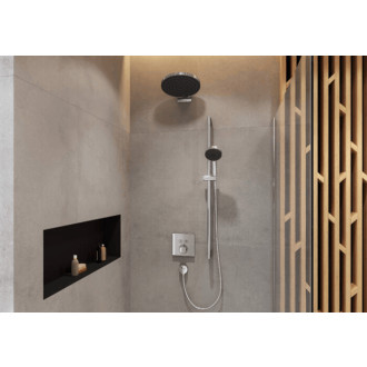 Polička Hansgrohe XtraStoris Original s rámem matná černá 56067670