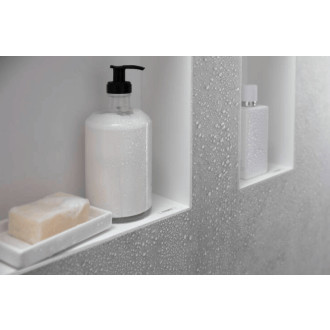 Polička Hansgrohe XtraStoris Minimalistic bez orámování matná bílá 56070700