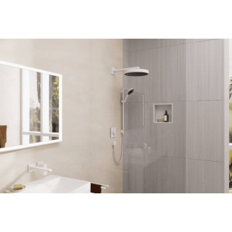 Polička Hansgrohe XtraStoris Individual s rámem matná bílá 56099700