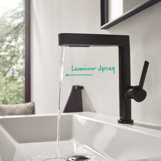 Umyvadlová baterie Hansgrohe Finoris s vytahovací sprškou, 2 proudy matná černá 76063670