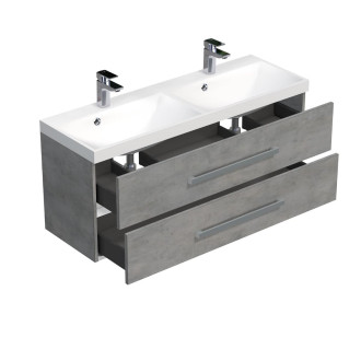 CUBE WAY skříňka s um. 120cm beton CUBE2120ZBE