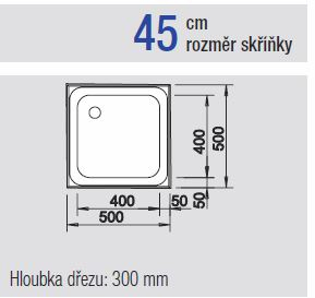 Blanco TOP EE 5 x 5-4,3 Nerez přírodní lesk+222458