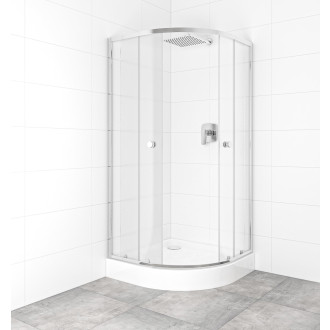 Set sprchového koutu a vaničky, čtvrtkruh 90x90 cm Multi Basic SIKOBKMUS90CRCH