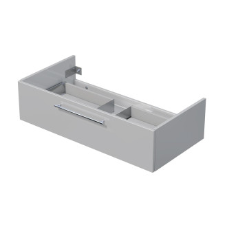 Koupelnová skříňka pod umyvadlo na desku Naturel Ratio 100x29,6x50 cm šedá lesk ND1001Z26.A2736
