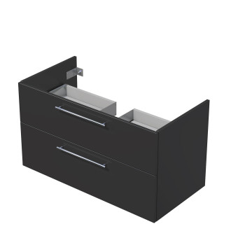 Koupelnová skříňka pod umyvadlo na desku Naturel Ratio 100x59,6x50 cm antracit lesk ND1002Z56.A0076