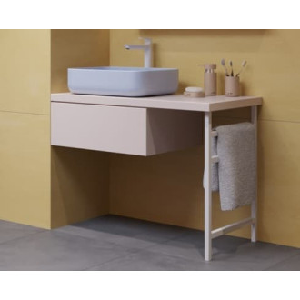 Příslušenství noha pod desku Naturel Dolce 45x68x3 cm bílá mat NOHAH45BM