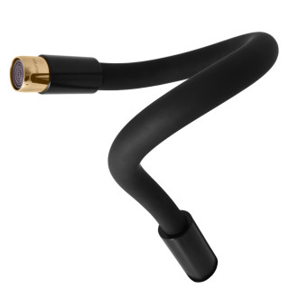 Dřezová baterie RAV SLEZÁK Seina se silikonovým ramínkem černá/zlatá SE919.0/10CMATZ