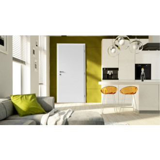 Interiérové dveře Naturel Ibiza alu levé 60 cm bílé IBIZAALUCPLB60L