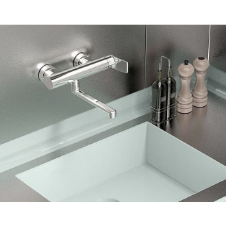 Dřezová baterie Paffoni Tilt s otočným ramínkem 150 mm nerez TI161ST